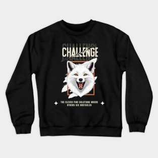 Clever Arctic Fox Crewneck Sweatshirt
